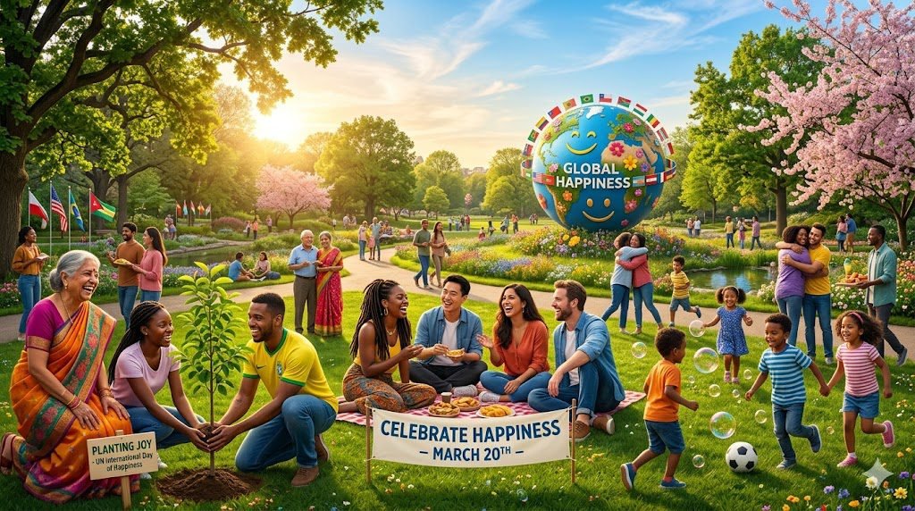 People around the world celebrate the International Day of Happiness by sharing joy, kindness, and positive connections.